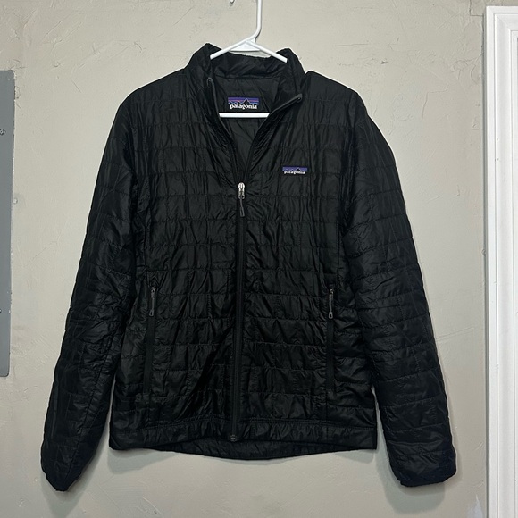 Patagonia Men's Nano Puff Quilted Black Puffer Jacket Size Small - Picture 1 of 12